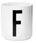 DESIGN LETTERS Buchstabenbecher &brvbar; wei&szlig; &brvbar; Porzellan &brvbar; Ma&szlig;e (cm): H: 8,5 ...
