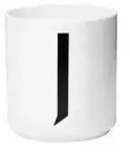DESIGN LETTERS Buchstabenbecher &brvbar; wei&szlig; &brvbar; Porzellan &brvbar; Ma&szlig;e (cm): H: 8,5 ...