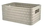 Rotho Aufbewahrungsbox COUNTRY &brvbar; beige &brvbar; Kunststoff &brvbar; Ma&szlig;e (cm): B: 18,5 H: 12,6