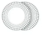 Nachtmann Teller 2er Set Bossa Nova &brvbar; transparent/klar &brvbar; Glas &brvbar; Ma&szlig;e (cm): B:
