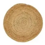Jute-Teppich &brvbar; creme &brvbar; Jute &Oslash;: 80.0
