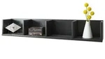 H&auml;ngeregal &brvbar; schwarz &brvbar; Ma&szlig;e (cm): B: 97 H: 17 T: 17.0