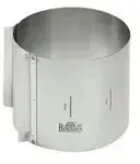 Birkmann Tortenring Easy Baking &brvbar; silber &brvbar; Stahlblech &brvbar; Ma&szlig;e (cm): H: 15 &Oslash;: