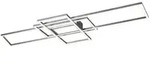 Trio LED-Deckenleuchte Nickel-matt/silberfarben &brvbar; grau &brvbar; Ma&szlig;e (cm): B: 105 H: