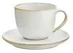 ASA SELECTION Cappuccinotasse mit Unterteller &brvbar; creme &brvbar; Ma&szlig;e (cm): H: 7 &Oslash;: 9.0