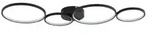 Trio LED-Deckenleuchte schwarz `Ringe ́ &brvbar; schwarz &brvbar; Ma&szlig;e (cm): B: 97 H: 5,5 T:
