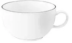 Seltmann Weiden Tasse Lido Black Line &brvbar; wei&szlig; &brvbar; Porzellan