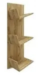 Weinregal &brvbar; holzfarben &brvbar; Ma&szlig;e (cm): B: 33 H: 106,5 T: 25.6