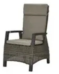 Siena Garden Dining-Sessel Corido &brvbar; grau &brvbar; Ma&szlig;e (cm): B: 72 H: 109 T: 61.0