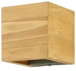 Trio LED-Wandleuchte Pinienholz ́Kubus ́ &brvbar; holzfarben &brvbar; Ma&szlig;e (cm): B: 11 H: