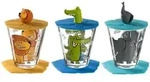 LEONARDO Kinder Trink - Set 9-tlg. L&ouml;we / Krokodil / Elefant Bambini &brvbar; Glas