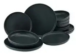 CreaTable Kombiservice Uno &brvbar; schwarz &brvbar; Steinzeug/Steingut &brvbar; Ma&szlig;e (cm): B: 40 H: