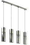 Globo Lighting Pendelleuchte &brvbar; silber &brvbar; Ma&szlig;e (cm): B: 80 H: 156 T: 9.0