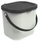 Rotho M&uuml;llsystem Albula &brvbar; wei&szlig; &brvbar; Kunststoff &brvbar; Ma&szlig;e (cm): B: 23,5 H: 20,8 T: