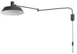 Trio Wandleuchte 1-flammig Metall schwarz &brvbar; schwarz &brvbar; Ma&szlig;e (cm): B: 35,5 H: 29