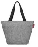 reisenthel Einkaufstasche &brvbar; grau &brvbar; Polyester,Kunststoff &brvbar; Ma&szlig;e (cm): B: 51 H: