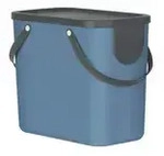 Rotho M&uuml;llsystem Albula &brvbar; blau &brvbar; Kunststoff &brvbar; Ma&szlig;e (cm): B: 40 H: 34 T: 23.5