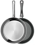 WMF Pfannen-Starter-Set 2-teilig &brvbar; silber &brvbar; Edelstahl &Oslash;: 28.0
