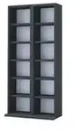 Standregal 2er-Set &brvbar; schwarz &brvbar; Ma&szlig;e (cm): B: 42 H: 91,8 T: 20.0