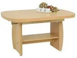 Funktionscouchtisch &brvbar; holzfarben &brvbar; Ma&szlig;e (cm): B: 68 H: 62
