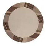THEKO Wollteppich &brvbar; beige &brvbar; Wolle &brvbar; Ma&szlig;e (cm): B: 150 H: 1,3