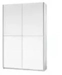 Schwebet&uuml;renschrank 2-t&uuml;rig &brvbar; wei&szlig; &brvbar; Ma&szlig;e (cm): B: 125 H: 195,5 T: 38.0