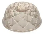 Birkmann Guglhupfform "Geo Pandora" Contoura &brvbar; silber &brvbar; Aluminium-Guss &brvbar; Ma&szlig;e