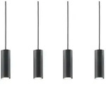 Trio Pendelleuchte 4-flammig schwarz &brvbar; schwarz &brvbar; Ma&szlig;e (cm): B: 75 H: 150 T: