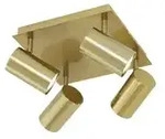Trio Deckenstrahler 4-flammig altmessing &brvbar; gold &brvbar; Ma&szlig;e (cm): B: 24 H: 15 T: