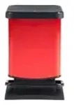 Rotho Treteimer PASO &brvbar; rot &brvbar; Kunststoff &brvbar; Ma&szlig;e (cm): B: 26,6 H: 45,7