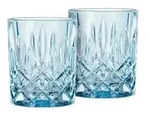 Nachtmann Whiskygl&auml;ser 2er Set Noblesse &brvbar; blau &brvbar; Glas &brvbar; Ma&szlig;e (cm): H: 10,2 &Oslash;: