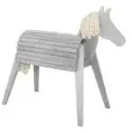 Roba Outdoorspielpferd &brvbar; grau &brvbar; Ma&szlig;e (cm): B: 153 H: 123 T: 66.0