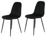 Polsterstuhl 2er Set &brvbar; schwarz &brvbar; Ma&szlig;e (cm): B: 53,5 H: 89