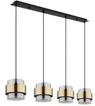 Globo Lighting Pendelleuchte &brvbar; schwarz &brvbar; Ma&szlig;e (cm): B: 111 H: 120 T: 18.0