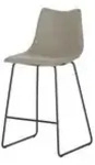 Tresenhocker &brvbar; grau &brvbar; Ma&szlig;e (cm): B: 49 H: 99 T: 50.0