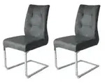 by Living Freischwinger 2er-Set &brvbar; grau &brvbar; Ma&szlig;e (cm): B: 47 H: 96