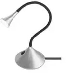 LED-Schreibtischleuchte mit Flexarm silberfarben &brvbar; silber &brvbar; Ma&szlig;e (cm): B: 35,5