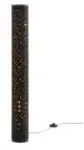LED-Stehleuchte 1-flammig Stoff schwarz/gold &brvbar; schwarz &brvbar; Ma&szlig;e (cm): H: 103 