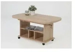 Funktionscouchtisch &brvbar; holzfarben &brvbar; Ma&szlig;e (cm): B: 67 H: 63