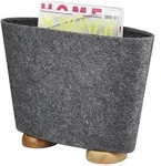 Zeitungsst&auml;nder &brvbar; grau &brvbar; Filz &brvbar; Ma&szlig;e (cm): B: 40 H: 28 T: 12.0