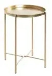 Beistelltisch &brvbar; gold &brvbar; Ma&szlig;e (cm): H: 50 &Oslash;: 39.0
