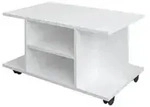 Couchtisch &brvbar; wei&szlig; &brvbar; Ma&szlig;e (cm): B: 40 H: 40