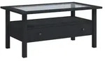 Couchtisch &brvbar; schwarz &brvbar; Ma&szlig;e (cm): B: 53,5 H: 42
