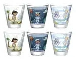 LEONARDO 6er-Gl&auml;serset Avventura &brvbar; mehrfarbig &brvbar; Glas &brvbar; Ma&szlig;e (cm): B: 8,5 H: 9,8