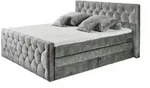 Boxspringbett Cashfield &brvbar; grau &brvbar; Ma&szlig;e (cm): B: 200 H: 113