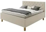 Polsterbettgestell San Remo &brvbar; beige &brvbar; Ma&szlig;e (cm): B: 190 H: 120