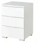 Nachtkommode Celina &brvbar; wei&szlig; &brvbar; Ma&szlig;e (cm): B: 46 H: 61 T: 42.0