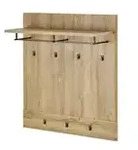 Garderobenpaneel Cochem &brvbar; holzfarben &brvbar; Holzwerkstoff &brvbar; Ma&szlig;e (cm): B: 93,6...