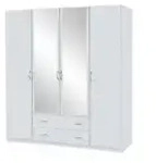 Kleiderschrank Case &brvbar; wei&szlig; &brvbar; Ma&szlig;e (cm): B: 181 H: 197 T: 54.0