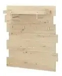 Garderobenpaneel Sinsao &brvbar; holzfarben &brvbar; Ma&szlig;e (cm): B: 120 H: 125 T: 32.0